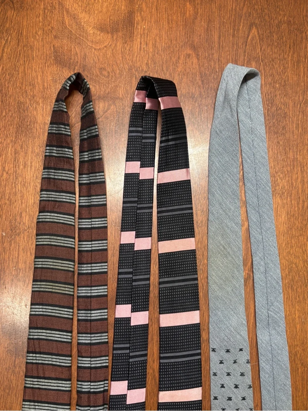 Arrow Men's Tie Set — Brown, Black & Pink, Gray